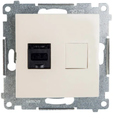 Kontakt-Simon Computer socket SIMON54 single RJ45 