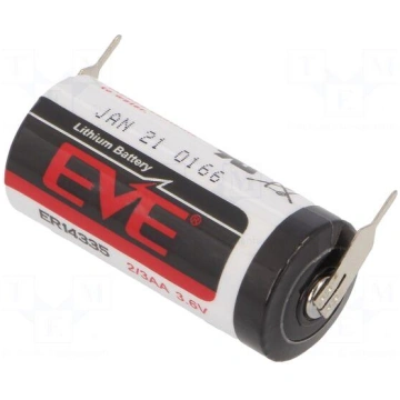 Battery: lithium | 14335,2/3AA | 3.6V | 1650mAh | 