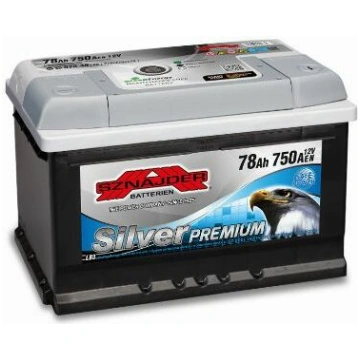 Auto akumulators 12 V / 78 AH / 750 A EN SZNAJDER 