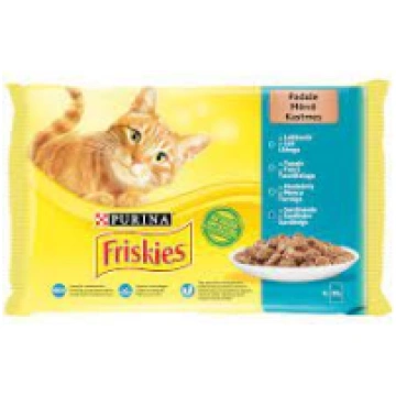 FRISKIES Kaķu konservs zivju izlase ar mērci Ungār