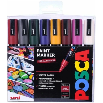 Posca Posca - PC5M - Medium Tip Pen - Deep colors,