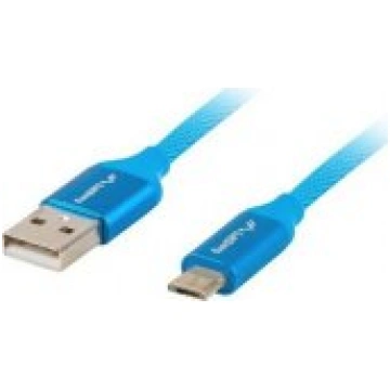 Lanberg Cable USB - micro USB 2.0 1.8m blue vads C