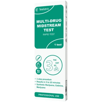 TESTERA Multi-Drug sānu plūsmas tests (3 narkotisk