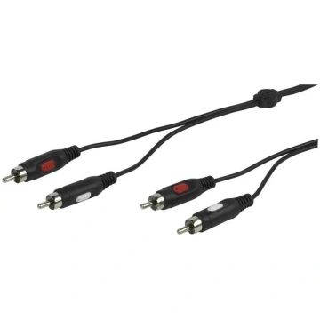Audio kabelis Vivanco VVA2RCA15MMK 2×RCA vīrietis–