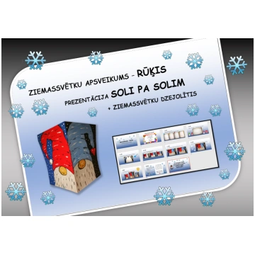 Ziemassvētku apsveikums - Rūķis. PPT SOLI PA SOLIM