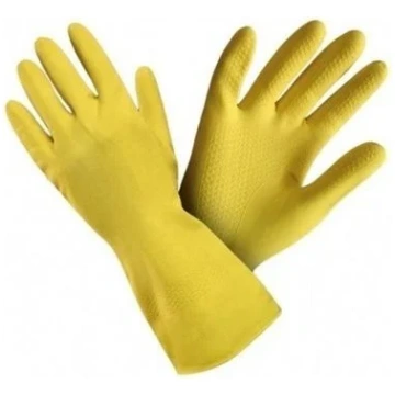 Cimdi gumija Kuchcik Rubber Gloves, dzeltena krās.