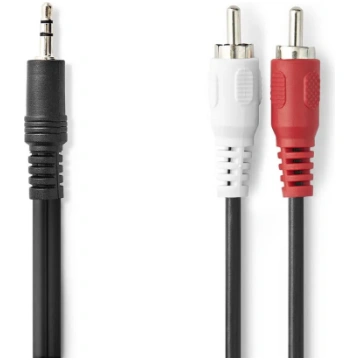 Audio kabelis Nedis CAGL22200BK20 — 2 m, 3,5 mm vī