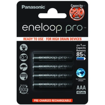Akumulatori R03/AAA 1.2V Eneloop Pro Ni-MH BK-4HCD