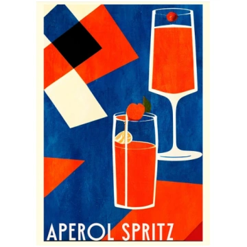 Aperol Spritz Glezna Uz Audekla (30x40 cm) Canvasv
