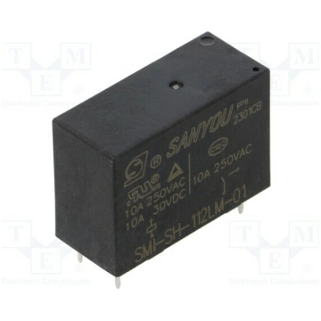 Relay: electromagnetic; SPST-NO; Ucoil: 12VDC; Ico