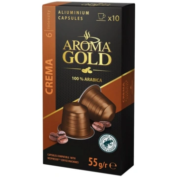 Kafijas kapsulas Nespresso Aroma Gold Crema 10 gab