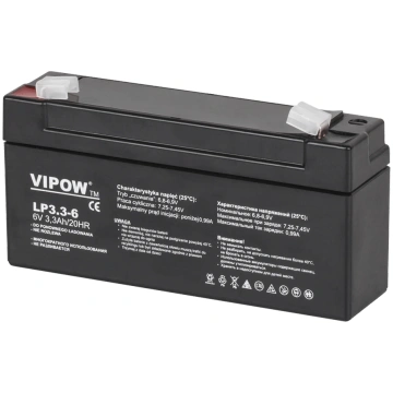 Lead acid battery VIPOW 6V 3.3Ah BAT0205