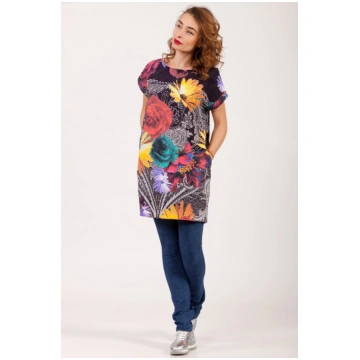 Vasaras tunikas kleita Lea No201 - 46 / Floral