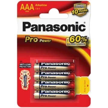 Baterijas Panasonic PRO Power AAA/LR03-4BP 1.5V Al