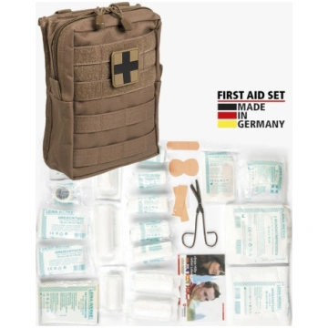 DARK COYOTE LARGE 43-PIECE FIRST AID SET LEINA MIL