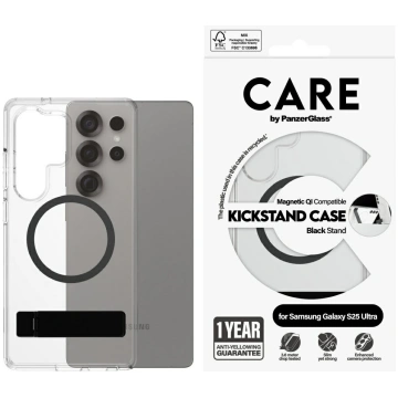 PanzerGlass CARE by Feature Black Kickstand AND QI
