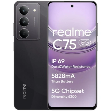 realme C75 5G viedtālrunis 8+256GB IP69 akumulator