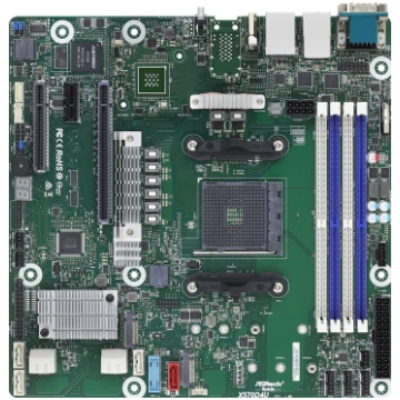 ASRock Rack X570D4U - Motherboard - micro ATX - So