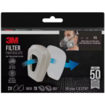Particulate Filter 5935 (2pcs), P3 + Filter Holder