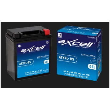 6Ah AXCELL Motociklu GEL akumulators ATX7A-BS 12V 