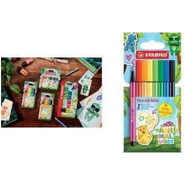 Marķieru pildspalvas Stabilo Pen 68 Mini Animal Vi