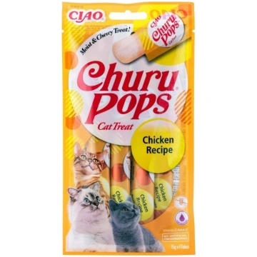 INABA Churu Pops Chicken - cat treats - 4x15 g ( E