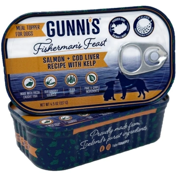 Gunnis - Toppers Salmon Cod Liver with Seaweed - 1