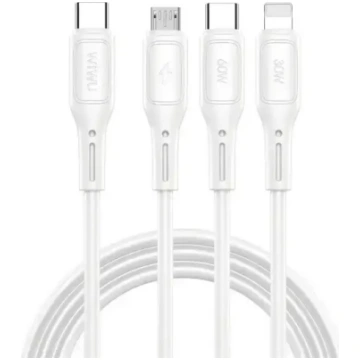 WiWU Starlink sērijas 3-in-1 datu kabelis WI-046E,