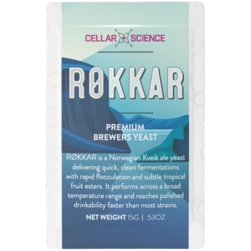 CellarScience® RØKKAR Kveik Sausais Alus Raugs 15g