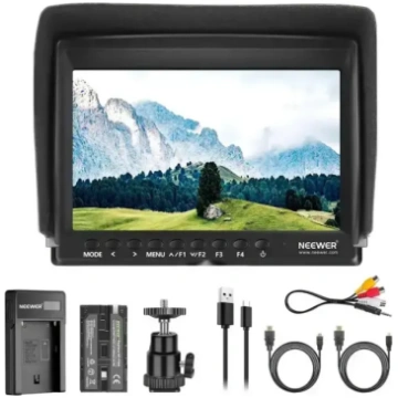 NEEWER F100 lauka monitors + USB lādētājs + akumul