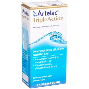 ARTELAC TRIPLEACTION, acu pilieni, 10 ml Bausch & 