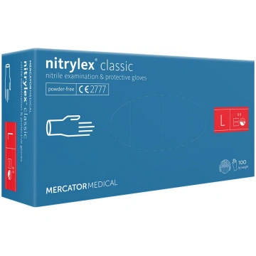 Mercator nitrylex® nitrila cimdi bez pūdera, zili,