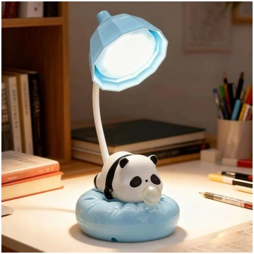 LED galda lampa ar USB uzlādes pieslēgumu, gulbja 