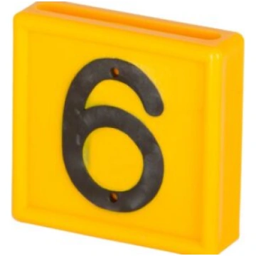 Plastmasas marķēšanas cipari (Nr. 0-9) 6
