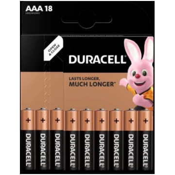 DURACELL baterijas AAA, 18 gab, 250-07577