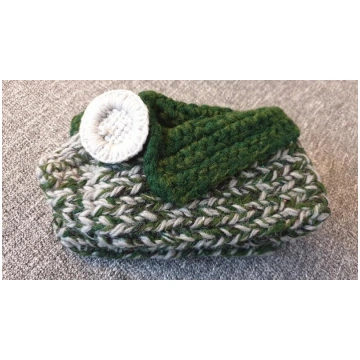 Adītas vilnas čībiņas 20cm