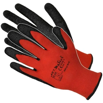 BESK Currently polyester with black latex coating.