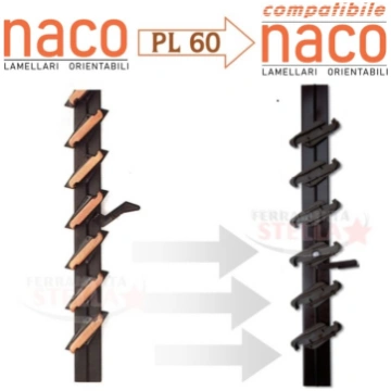 Comando orientabile 26 lamelle compatibile naco pe