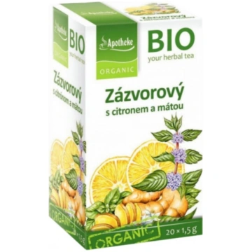 Ingvera tēja ar citronu un piparmētru BIO, 30g