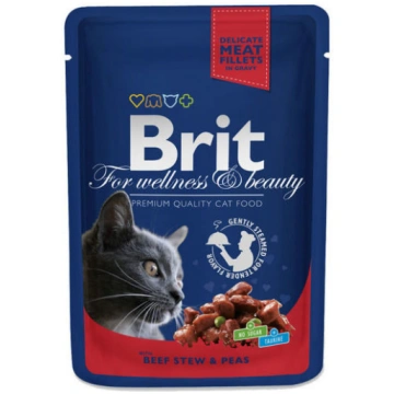 Brit Premium Cat Beef Stew & Peas 100 g konservi k