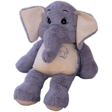 38-98cm Cute Giant Plush Elephant Toy Grey Fill Bi