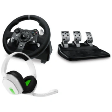 Logitech G920 Wheel + Astro A10 Xbox Headset White