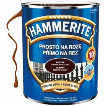 Taisna nerūsējošā metāla krāsa brūna 0,7l Hammerit