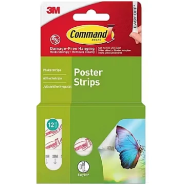 3M Command Poster Strips 12pcs (7100336670)