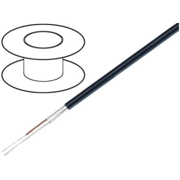C117; Wire: microphone cable; 2x0,08mm2; black; OF