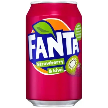 Gāzēts dzēriens FANTA Strawberry Kiwi, bundžā, 0.3