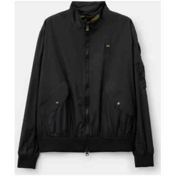 Blauer BADGER Lightweight Bomber Jacket - Nero / 3