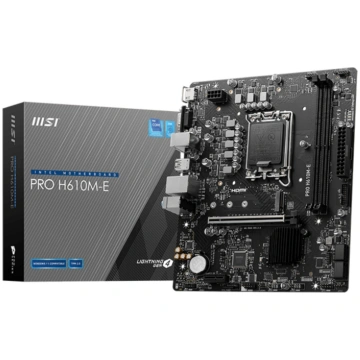 Mainboard, MSI, Intel H610, LGA1700, Micro-ATX, Me
