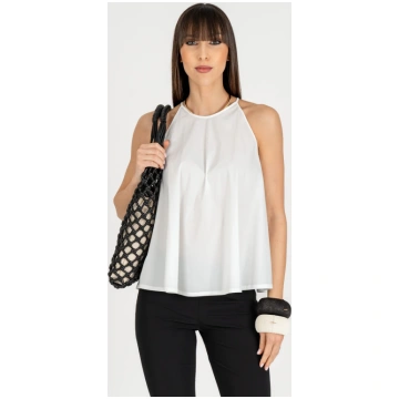 Top All'Americana Bianco LIVIANA CONTI