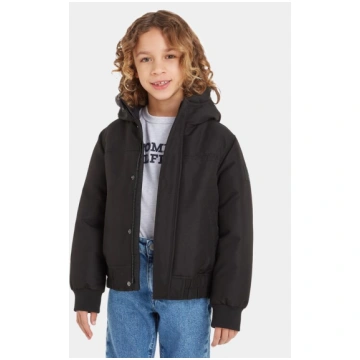 Tommy Hilfiger Pārejas jaka KB0KB08562 Melns Regul